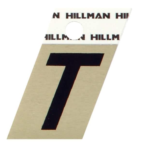 Hillman 1-1/2 in. Aluminum Angle-Cut Letter T