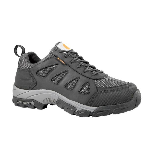 Carhartt Men's 011.5W Black Leather and Black Nylon Waterproof Carbon Nano Safety Toe 3 in. Lightweight Work Hiker