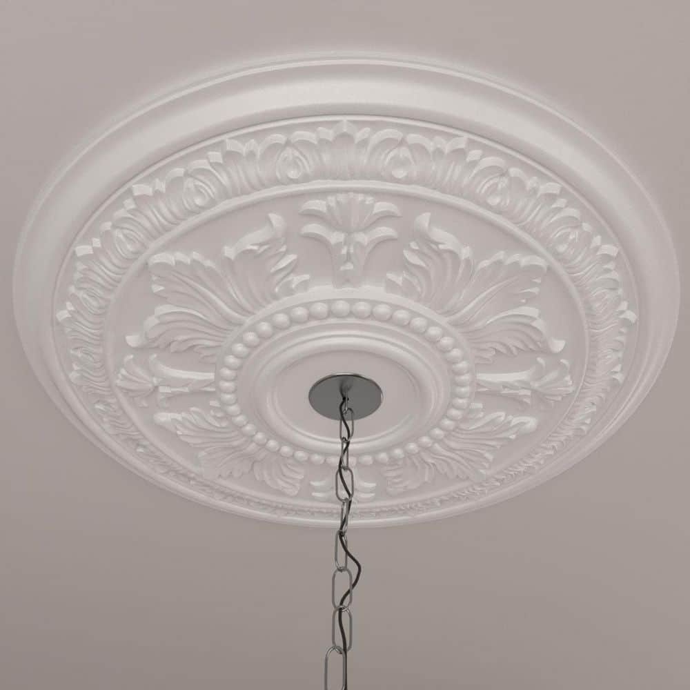 Primed White Architectural Polyurethane Ceiling Medallion