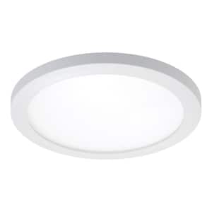 SMD 5 in. and 6 in. 3000K Soft White Integrated LED Recessed Round Surface Mount Ceiling Light Trim at 90 CRI
