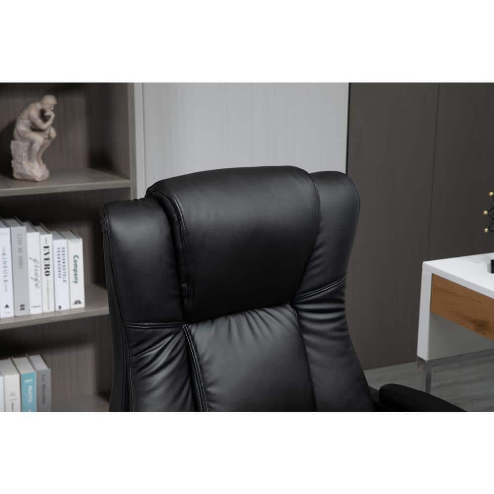 Black High Back Leather Swivel Executive Office Chair