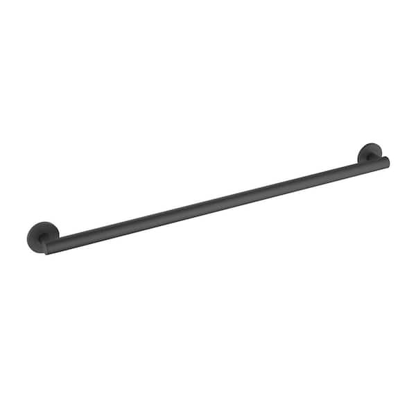 36 in. Concealed Screw Grab/Assist Bar Shower/Toilet Grab Bar for Handicapped or Elderly in Matte Black