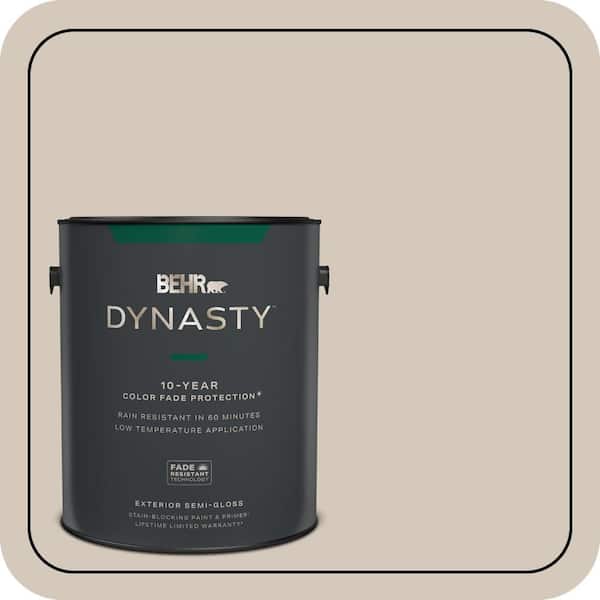 BEHR DYNASTY 1 gal. #BNC-02 Understated Semi-Gloss Exterior Stain-Blocking Paint & Primer
