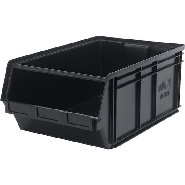 Magnum 27-Gal. Storage Tote in Black (1-Pack)
