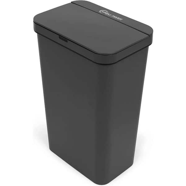 Mix.Home 19 Gallon Gray Square Trash Can Restaurant Trash Can Commercial Trash Can Tall Plastic Trash Can Industrial Trash Can Square Trash Cans for