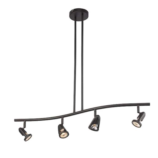 Bel Air Lighting Stingray 2.7 ft. 4-Light Oil Rubbed Bronze Track Light Fixture with Adjustable Heads