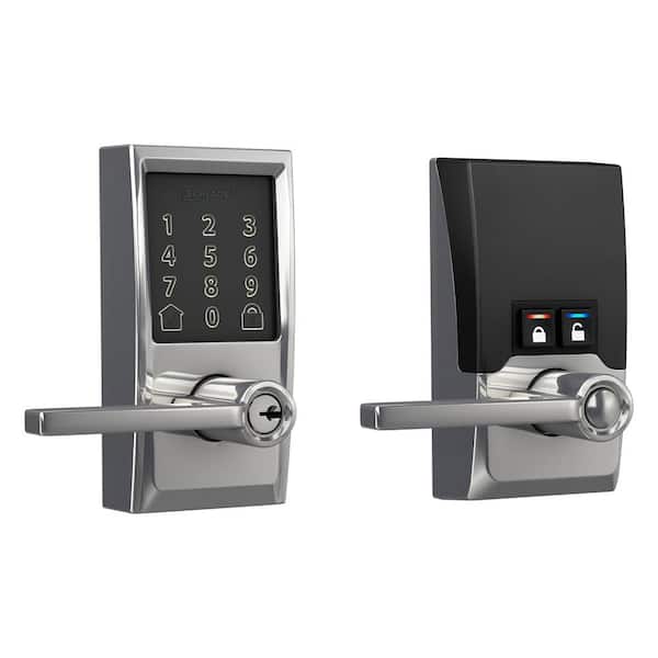 Century Bright Chrome Electronic Encode Smart WiFi Latitude Lever with Alarm
