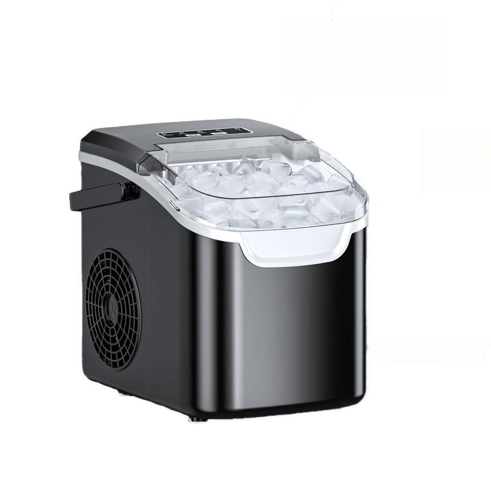 8.66 in. 26 lb. Portable Ice Maker Bullet Ice Machine with Selectable Ice Size in Black price history on PriceWatchPro