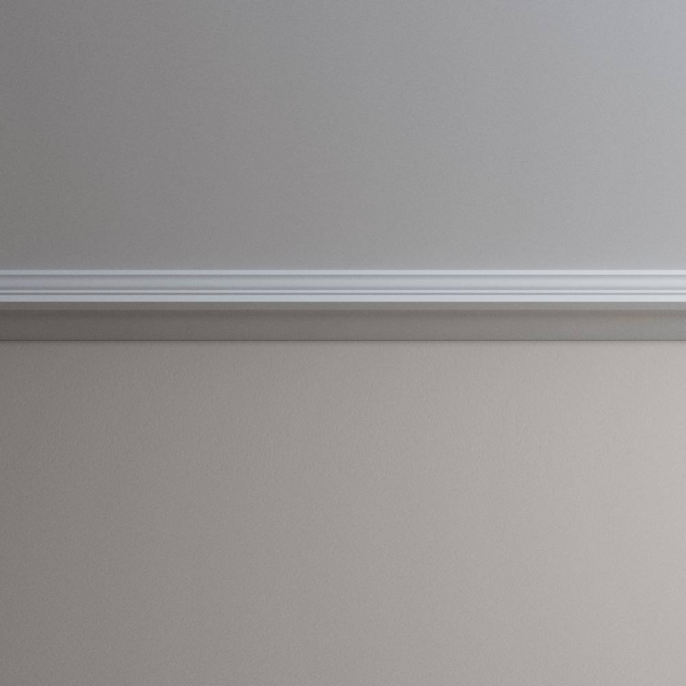 Alora 96" Black Polyurethane Crown Moulding
