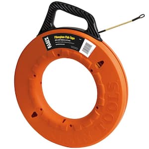 200 ft. Fiberglass Fish Tape with Spiral Leader