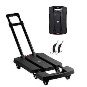 330 lbs. Folding Hand Truck, Dolly Cart for Moving, 6 Wheels Telescoping Hand Cart for Travel House Office Moving
