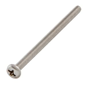 M4-0.7x60mm Stainless Steel Pan Head Phillips Drive Machine Screw 2-Pieces