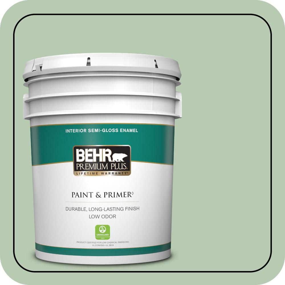 5 gal. #S400-3 Healing Aloe Semi-Gloss Enamel Low Odor Interior Paint & Primer price history on PriceWatchPro
