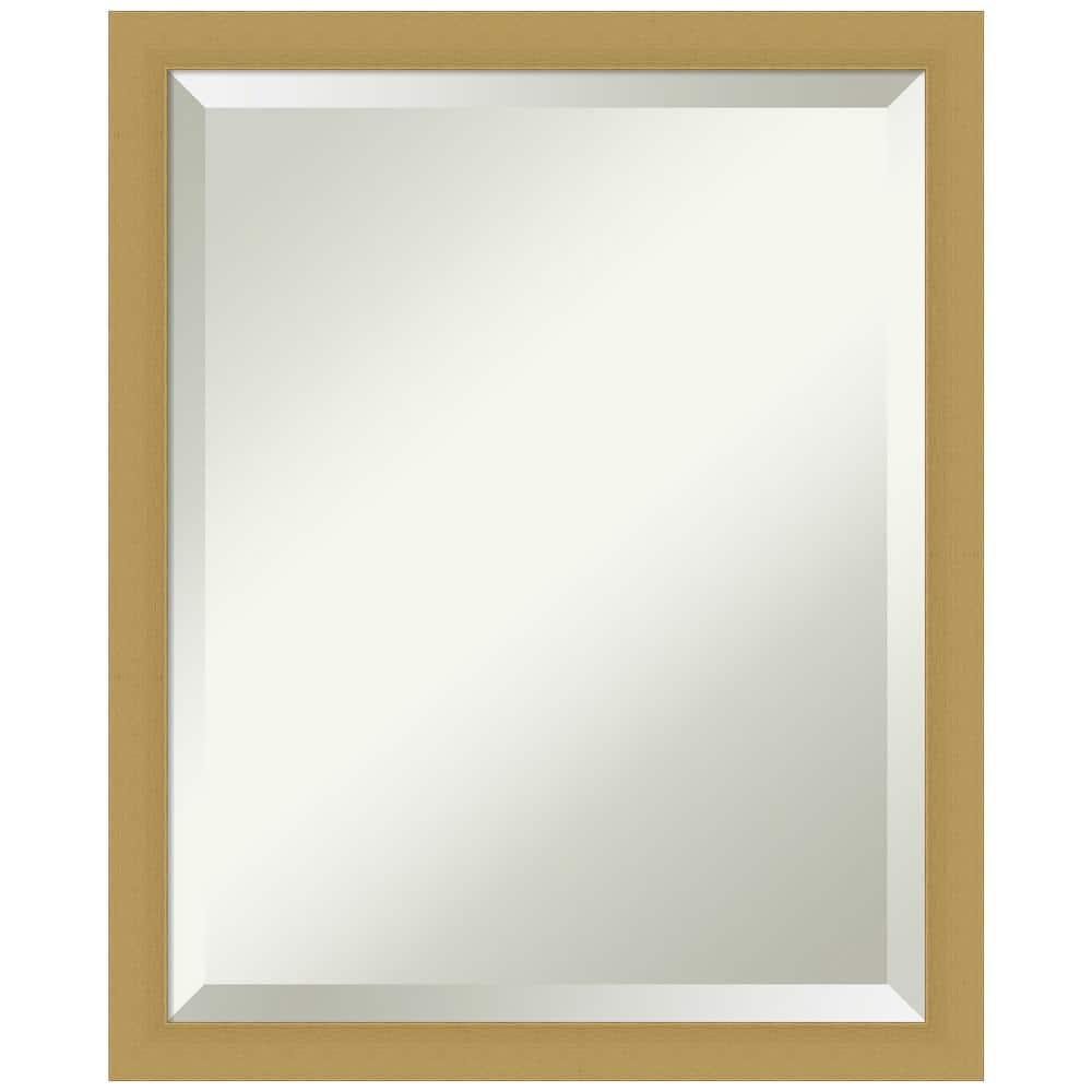 Grace Brushed Gold Narrow Rectangular Wall Mirror