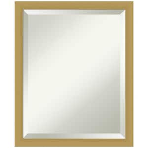 Grace Brushed Gold Narrow 18 in. H x 22 in. W Framed Wall Mirror