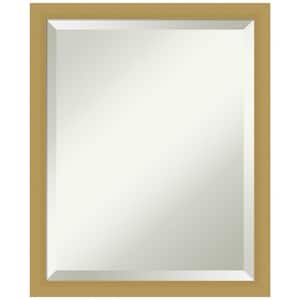 Grace 18 in. x 22 in. Modern Rectangle Framed Brushed Gold Narrow Bathroom Vanity Mirror