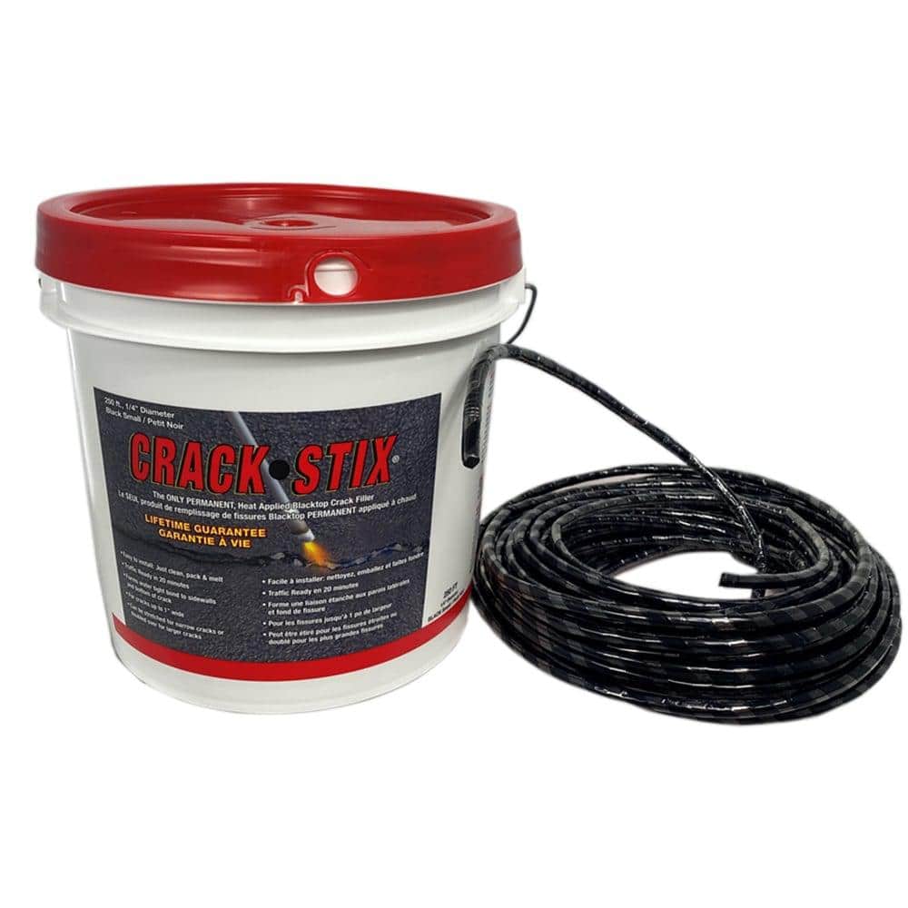 Crack-Stix 2 Gal. 250 ft. Small Black Permanent Blacktop Crack Filler -  2060