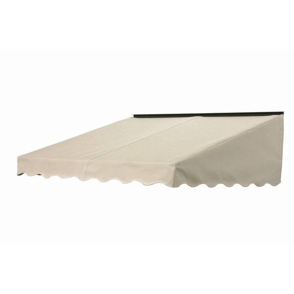 NuImage Awnings 3 ft. 2700 Series Fabric Door Canopy (17 in. H x 41 in. D) in Linen