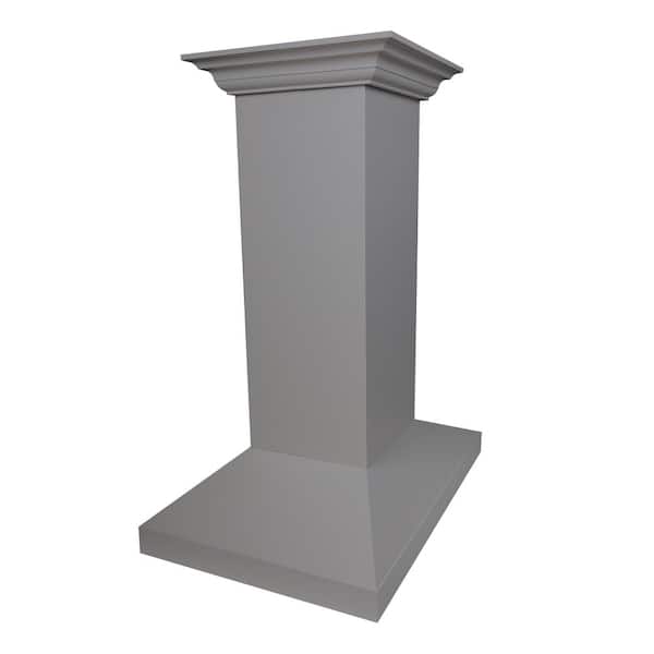 ZLINE Kitchen and Bath 30 in. 400 CFM Convertible Island Mount Range Hood in Gray Wood