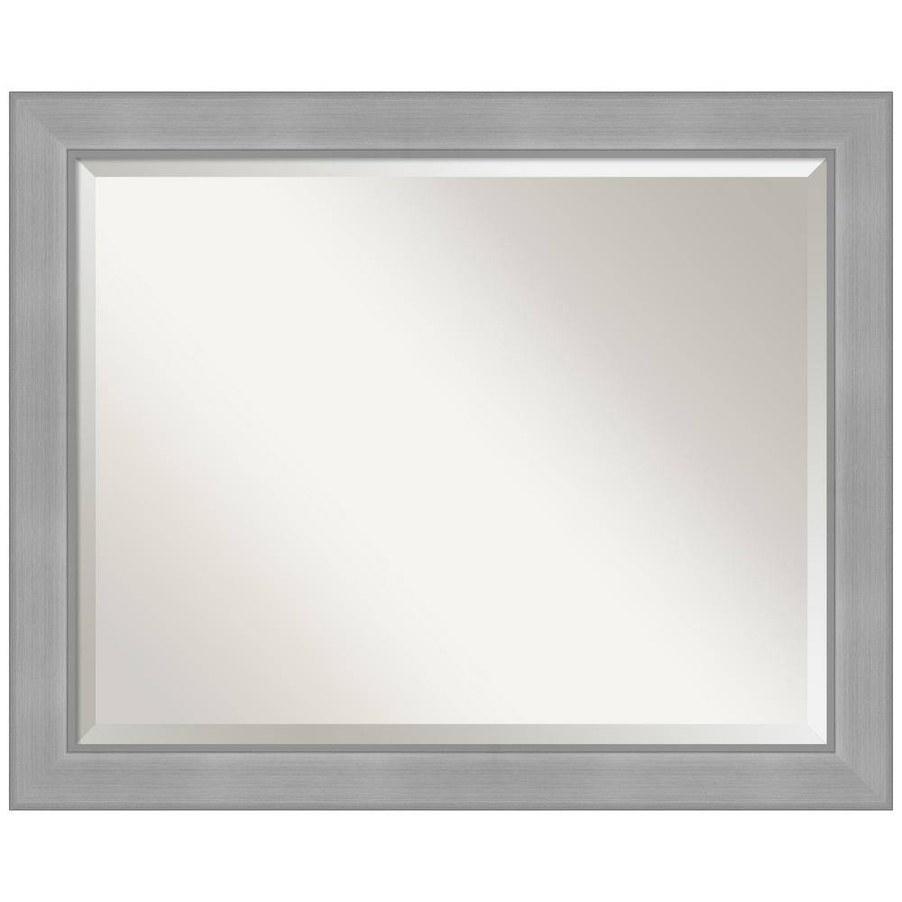 Vista Brushed Nickel 32.25 in. H x 26.25 in. W Framed Wall Mirror price history on PriceWatchPro