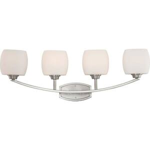 Monument 4-Light Brushed Nickel Bath Light 2479608