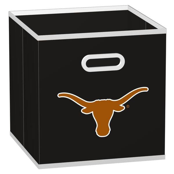 MyOwnersBox College Storeits University of Texas 10-1/2 in. x 11 in. Black Fabric Storage Drawer