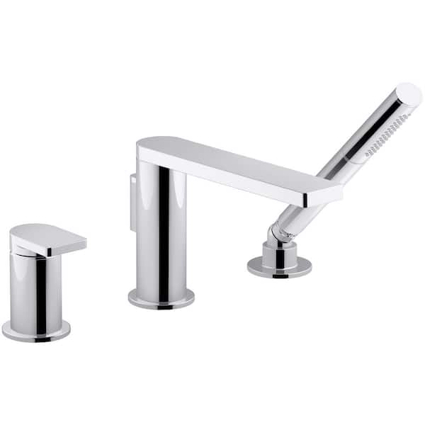 KOHLER Composed Single-Handle Deck-Mount Roman Tub Faucet with