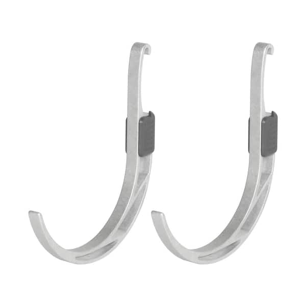 WINSOON 5.9 in. L Garage Storage Organization Storage Rail hook Aluminum Alloy Big J Hook (2-Hook)