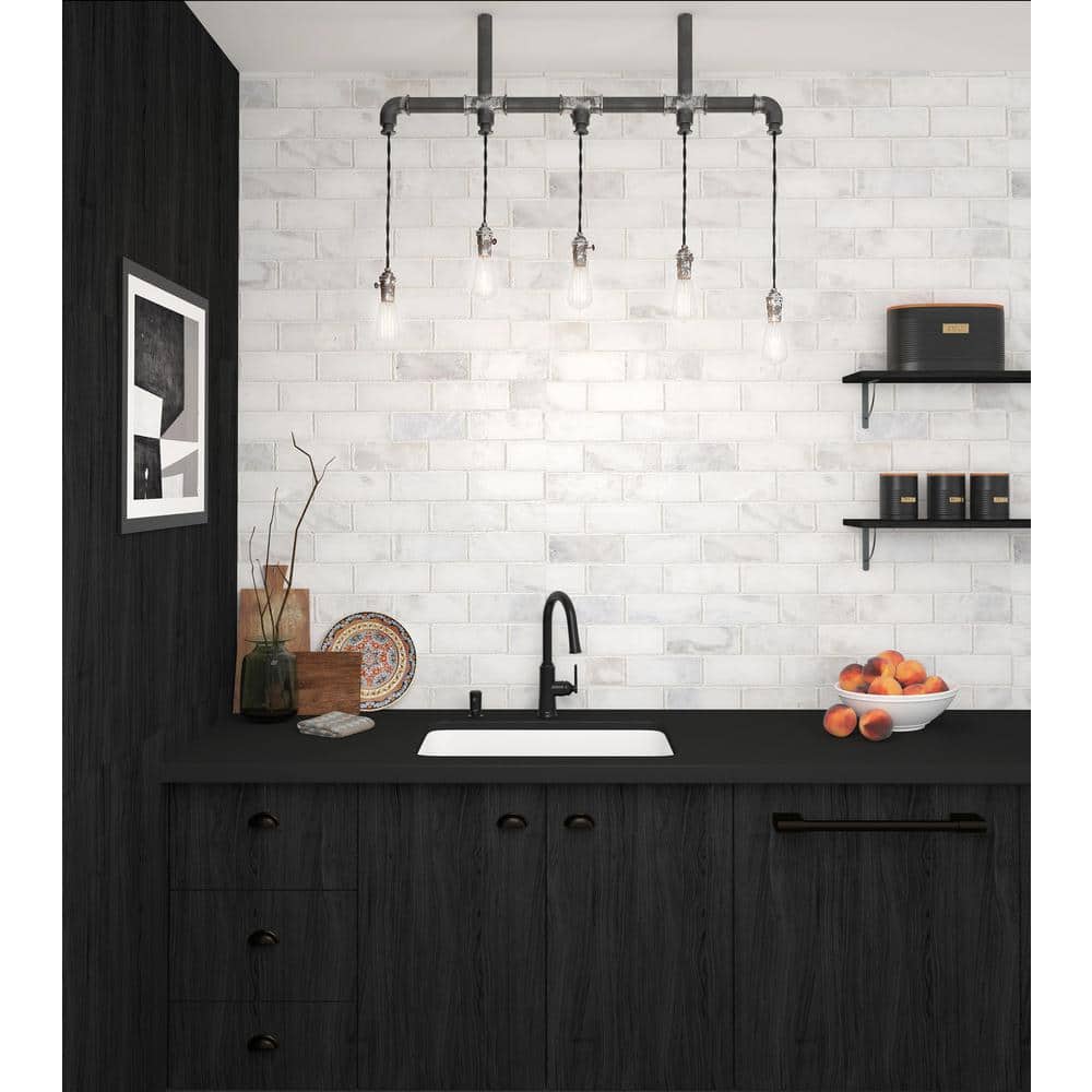 Brushed Gold Brass Pull-Down Kitchen Faucet with Spray