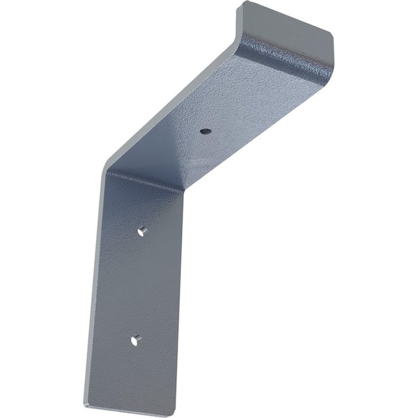 Ekena Millwork 2 in. x 6 1/4 in. x 6 in. Hammered Light Blue Steel Truss Shelf Bracket