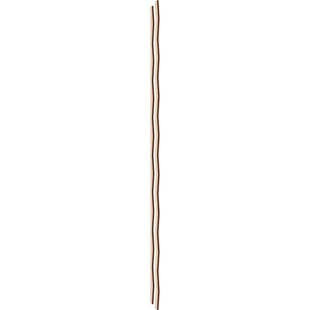 Eastport 47" Red Oak Adjustable Decorative Slat Wall Panel Kit