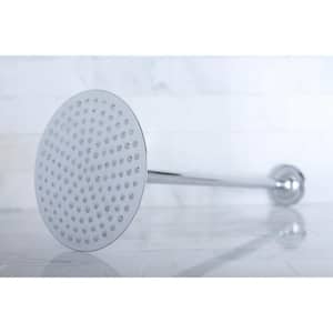 1-Spray 7.8 in. Single Ceiling Mount Fixed Rain Shower Head in Polished Chrome