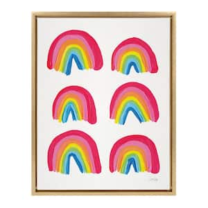 Sylvie "Rainbow Collection" by Cat Coquillette Framed Canvas Wall Art 18 in. x 24 in.