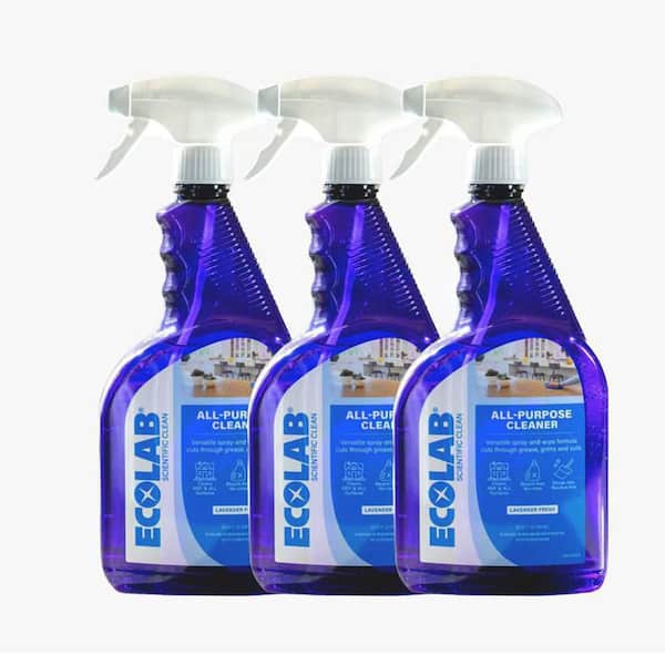32 oz. Lavender Scented Professional-Strength All-Purpose Cleaner Spray, Degreases, Streak Free, Ready to Use (3-Pack)
