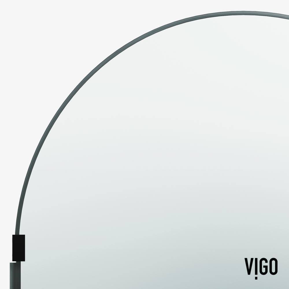 Arden 34" W x 78" H Matte Black Glass Shower Screen