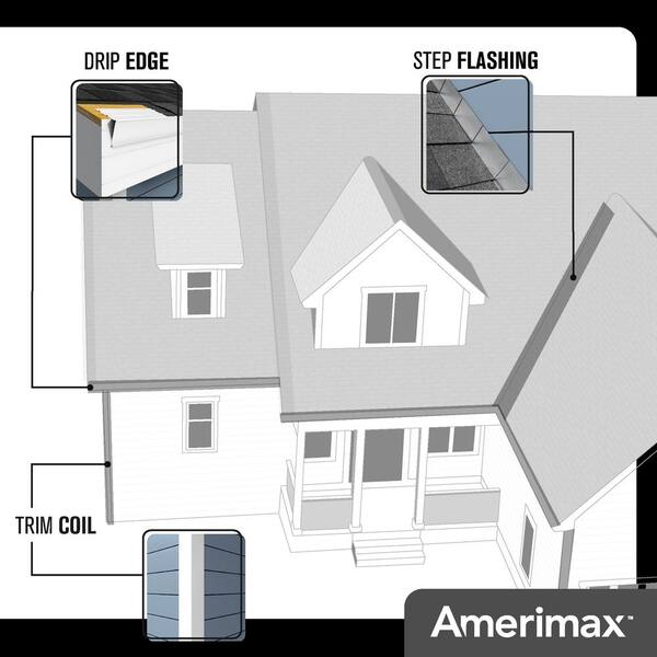 Amerimax Home Products F5.5S x 10 ft. Bronze Aluminum Drip Edge