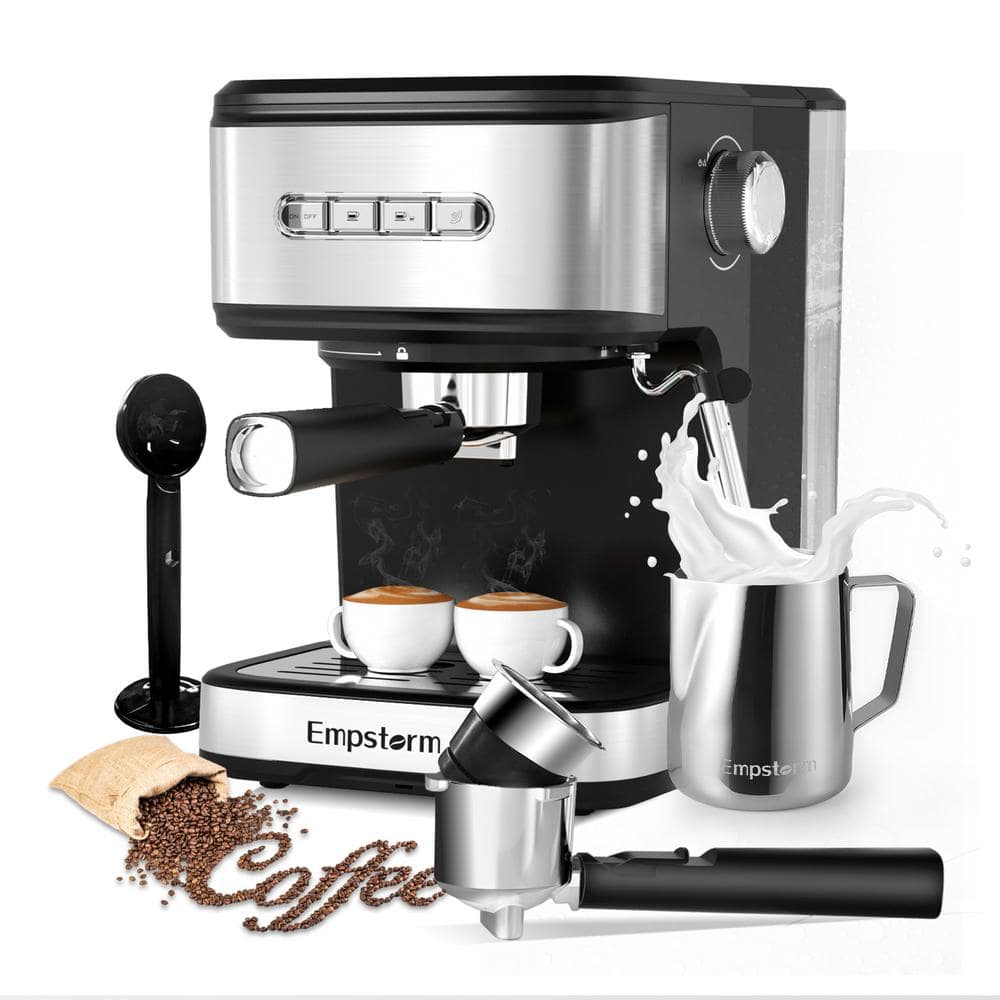 Stainless Steel Espresso Machine 3-in-1