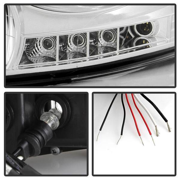 Spyder Auto Dodge Ram 1500 06-08 Ram 2500/3500 06-09 Projector Headlights  LED Halo LED Replaceable LEDs Chrome 5010018 The Home Depot