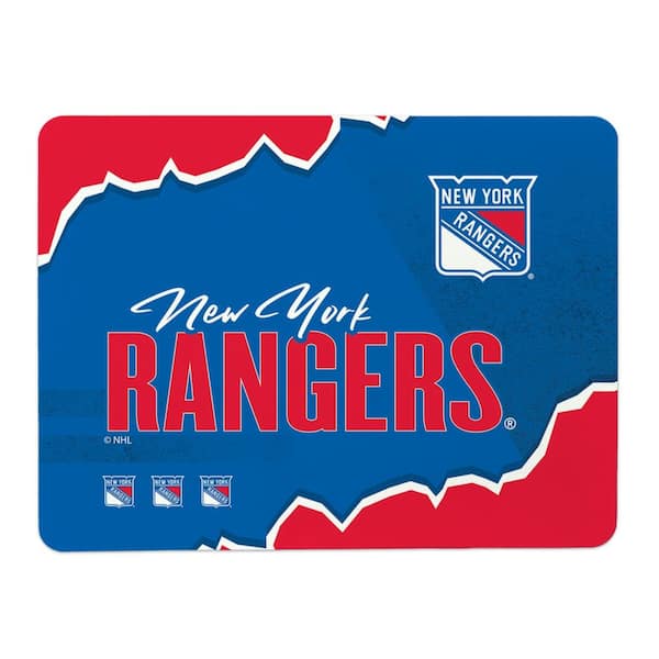 NHL New York Rangers Torn Small Mat 15×20 inches