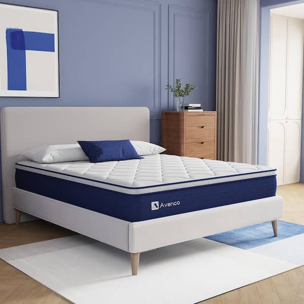 Queen Medium Firm Hybrid 12 in. Mattresses, Motion Isolation and Breathable