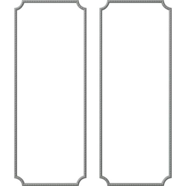 Ekena Millwork 28 in. W x 72 in. H Unfinished Polyurethane Bulwark Rope Panel Moulding Kit (Double Panel)