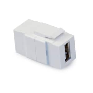 QuickPort USB Feedthrough Connector, White