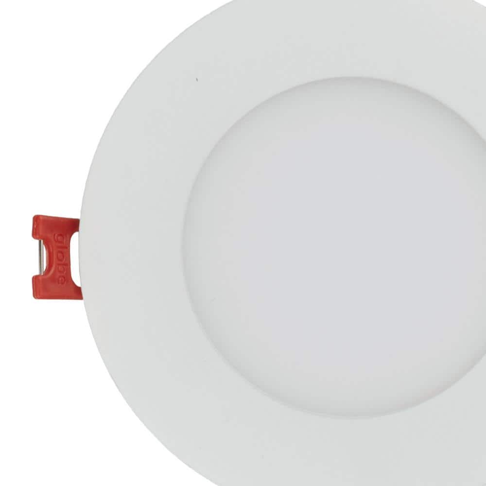 White Ultra-Thin 5-Inch Canless Recessed LED Light Kit