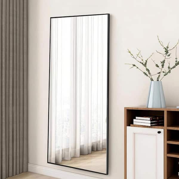 Sxiawe 24 in. W x 71.1 in. H Oversized Black Metal Frame Modern