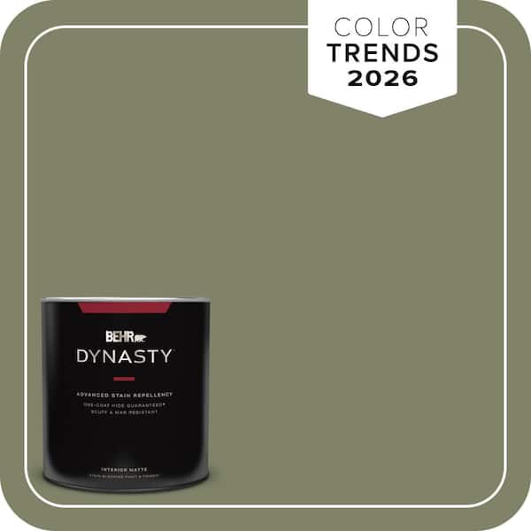 BEHR DYNASTY 1 qt. #S380-6 Ecological One-Coat Hide Matte Interior Stain-Blocking Paint and Primer
