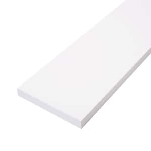 1 in. x 6 in. x 16 ft. White Primed Finger-Joint Trim Board Primed Softwood Boards