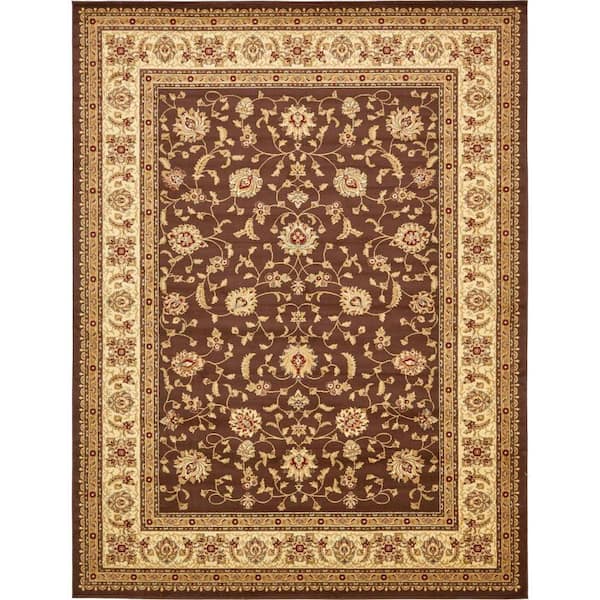 Unique Loom Voyage St. Louis Brown 10' 0 x 13' 0 Area Rug