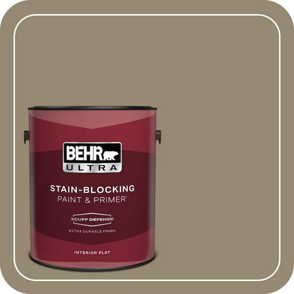 BEHR ULTRA 1 gal. #PPU8-03 Dry Pasture Extra Durable Flat Interior Paint & Primer