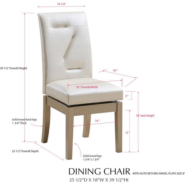 18 inch discount wide dining chairs