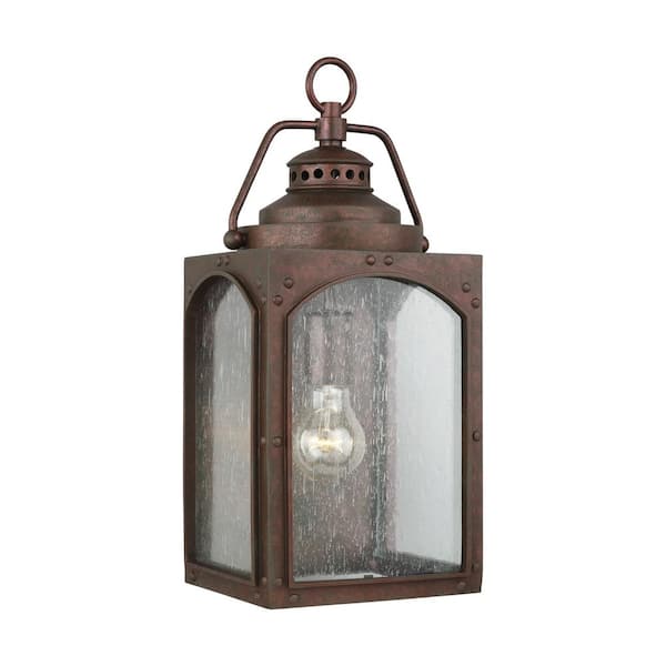Generation Lighting Randhurst 1-Light Copper Oxide Outdoor Wall Lantern Sconce